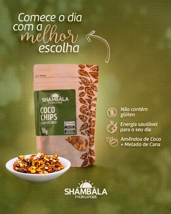 Coco chips crocante c/ melado 70g