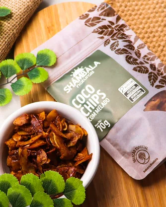 Coco chips crocante c/ melado 70g
