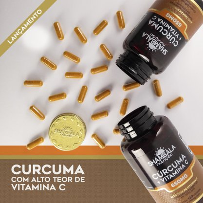 Curcuma c/ vitamina c 60 x 650mg