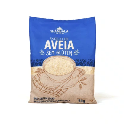 Farelo de aveia sem gluten 1kg