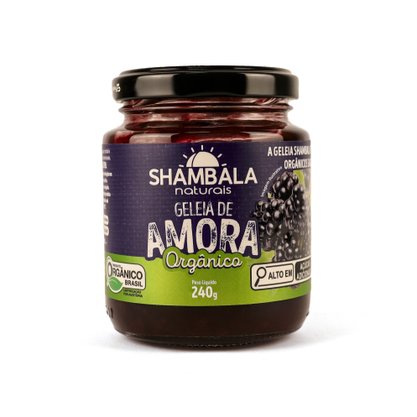 Geleia de amora tradicional orgânica 240g