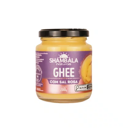 Ghee manteiga com sal rosa do Himalaia