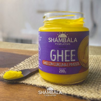 Ghee com curcuma e pimenta 200g