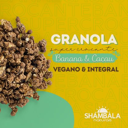 Granola banana e cacau 250g