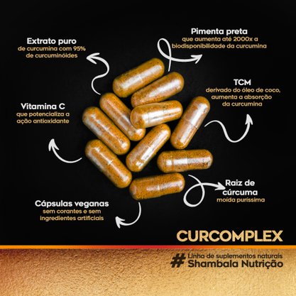 Kit 3 Curcomplex 60 cápsulas de 475mg
