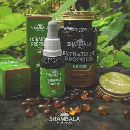 Kit 3 Extrato de própolis verde sem álcool 60 cápsulas