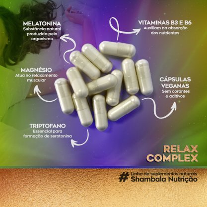 Relax complex melatonina triptofano 60 c