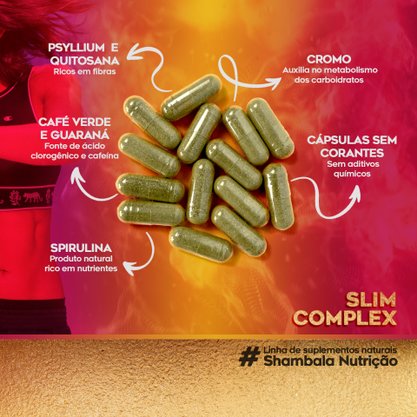 Slim complex fibras e termo 120 caps