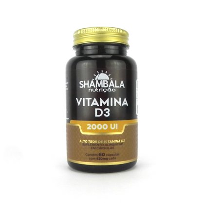 Vitamina D3 2000UI com 60 cápsulas