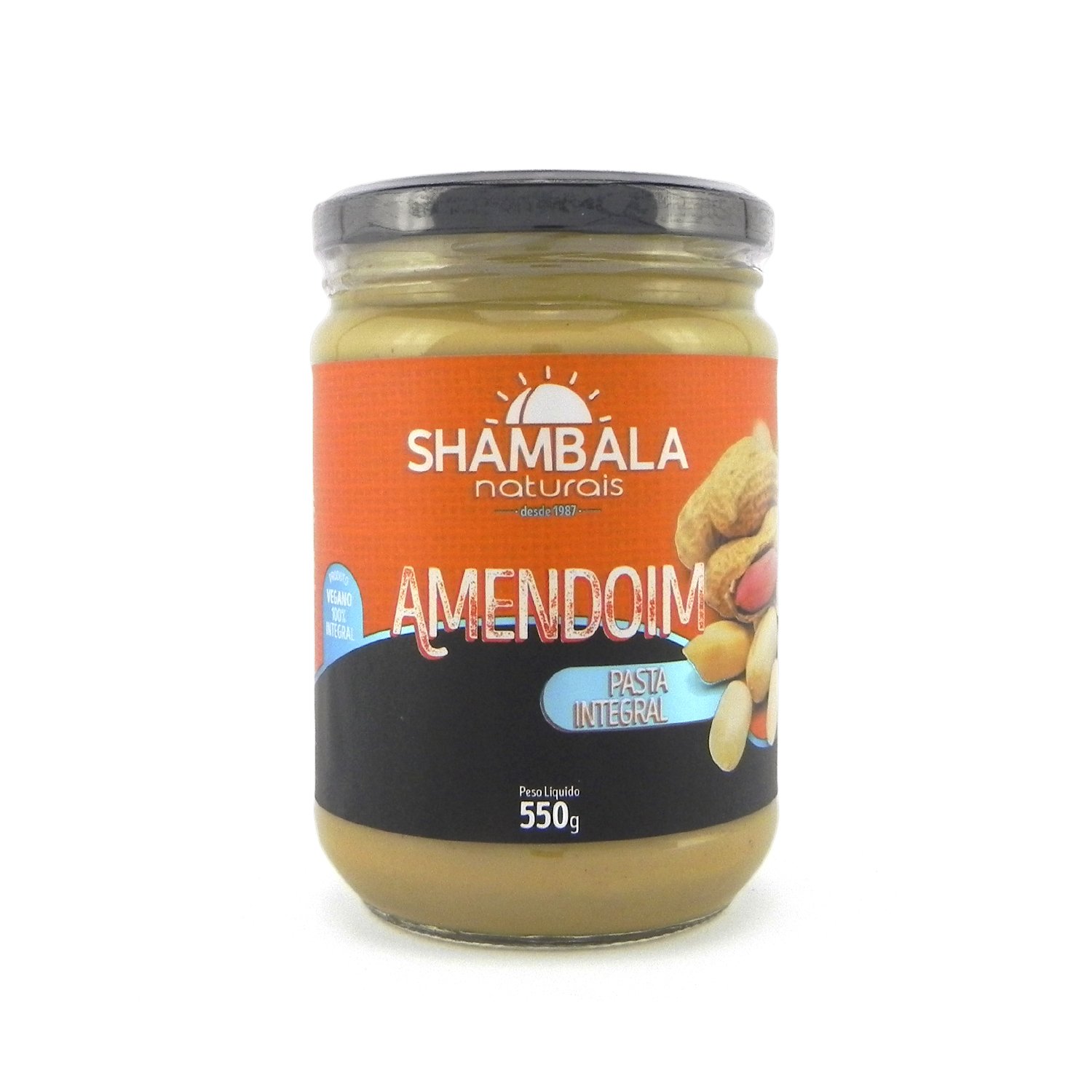 Pasta de amendoim integral 550g - Shambala Naturais