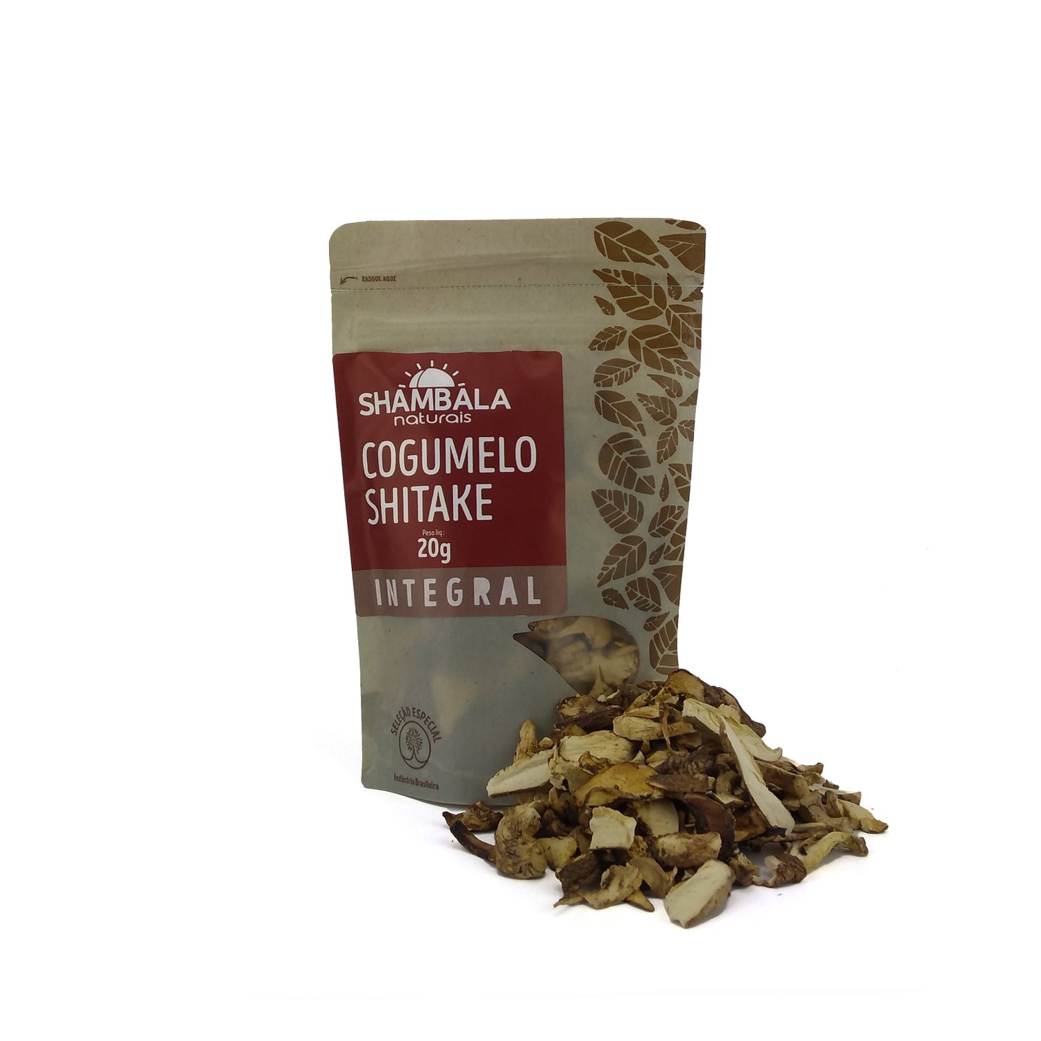 Shitake seco fatiado 20g - Shambala Naturais