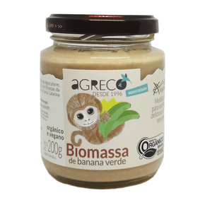Biomassa banana verde 200g organica - agreco