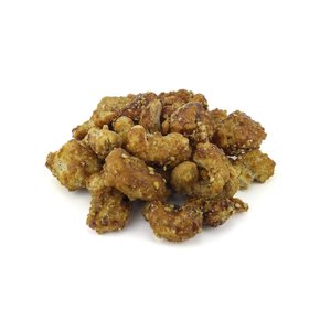 Castanha de caju carameliza com gergelim caixa com 11,34kg