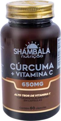 Curcuma c/ pimenta preta + vit. c 60 x 650mg