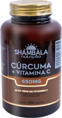 Curcuma c/ pimenta + vit. c 120 x 650mg