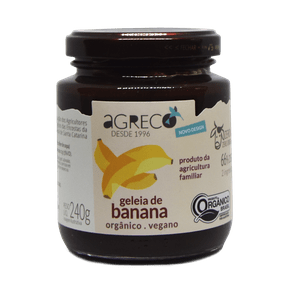 Geleia de banana 240g organico - agreco