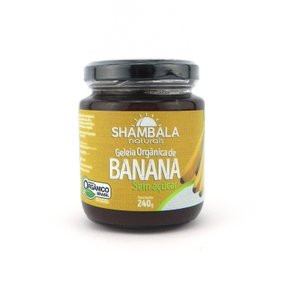 Geleia de banana s/ acucar vd 240g org.