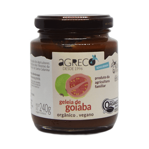 Geleia de goiaba 240g organico - agreco