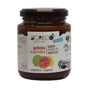 Geleia de goiaba s/ acucar  240g org. - agreco