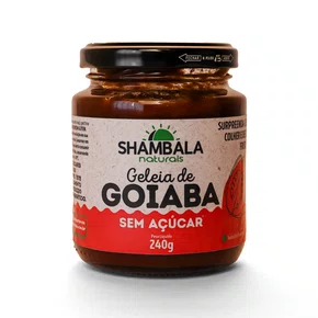 Geleia goiaba sem acucar 240g shambala Geleia goiaba sem acucar 240g shambala
