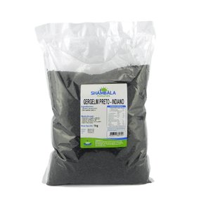 Gergelim preto 1kg indiano