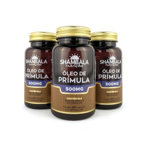 Kit 3 Óleo de prímula extra virgem 60 cápsulas de 500mg