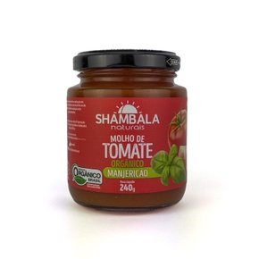 Molho de tomate manjericao org. 240g shambala