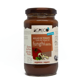 Molho de tomate funghi org. 325g - agreco