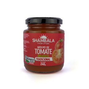Molho de tomate tradicional org. 240g shambala