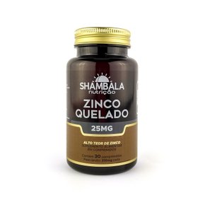 Zinco quelado 25mg com 30 comprimidos